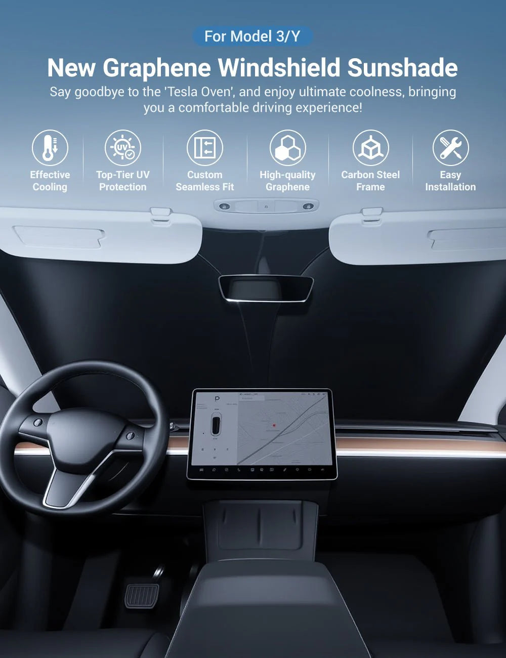 Model 3/Y Windshield Sunshade